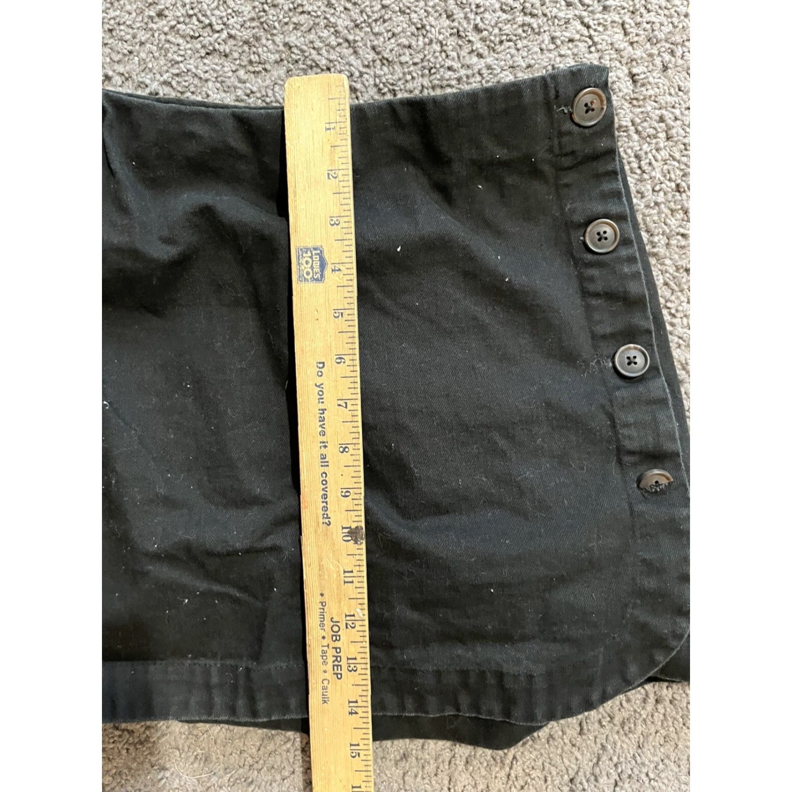 Urban Outfitters Urban Outfitters Black Canvas Chino Mini Skirt Womens Size Medium Size 32" / US 10 / IT 46 - 5 Thumbnail