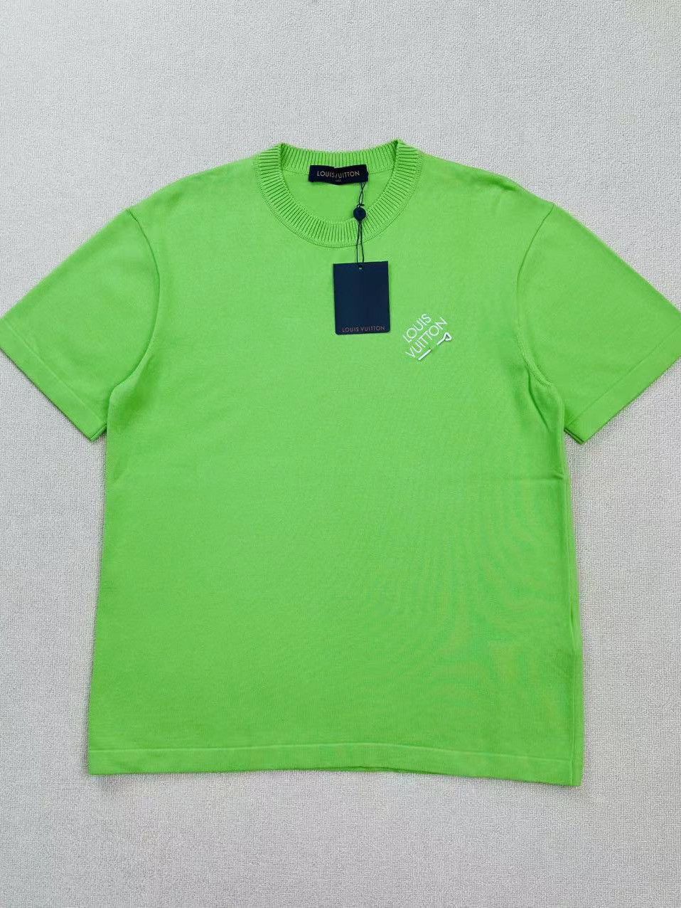 Louis Vuitton Louis Vuitton Green Cotton Knit T-Shirt Size L Size US L / EU 52-54 / 3 - 1 Thumbnail