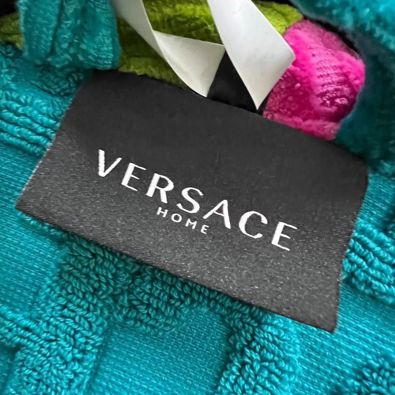 Versace Versace color blocked embossed logo bathrobe XL 95 New Size XL / US 12-14 / IT 48-50 - 4 Thumbnail