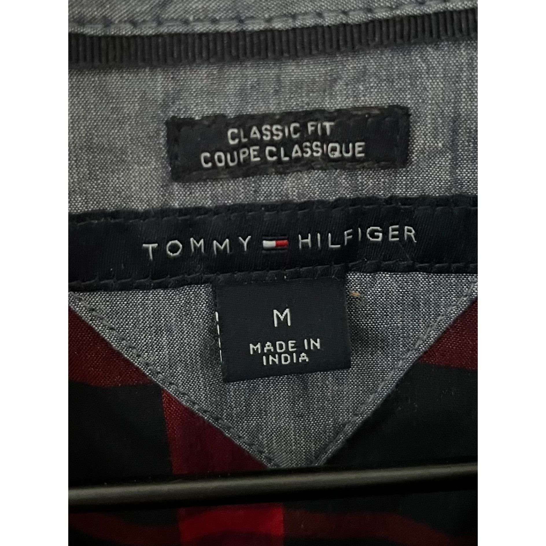 Tommy Hilfiger Tommy Hilfiger Shirt Woman Med. Red Navy Plaid, Long Sleeves Size M / US 6-8 / IT 42-44 - 4 Thumbnail