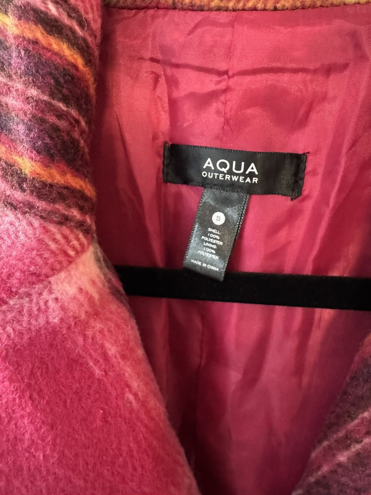 AQUA × Designer AQUA Plaid Duster Trench Coat - 100% Exclusive Size S / US 4 / IT 40 - 4 Thumbnail