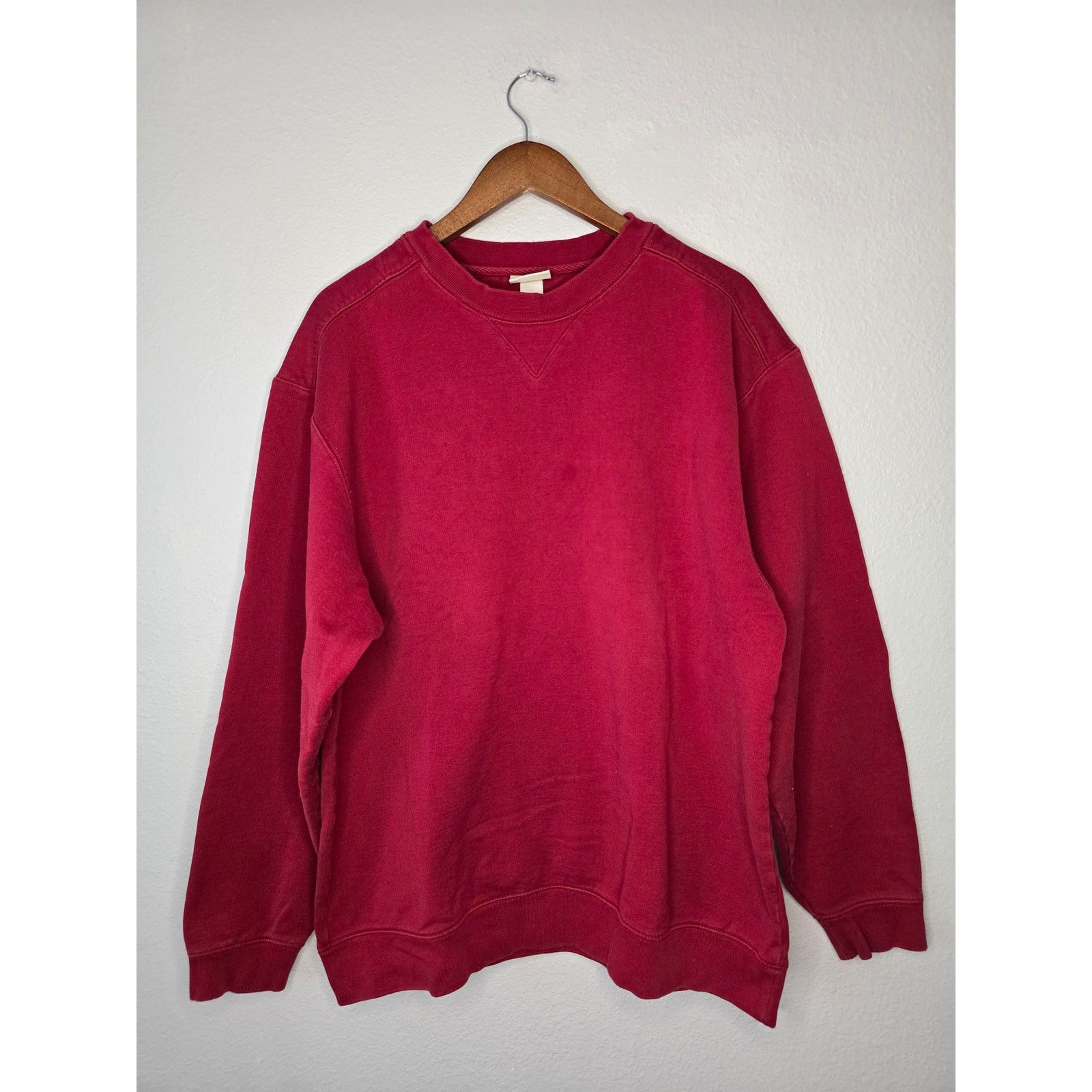 L.L. Bean × Vintage Vintage Blank Crewneck Y2K L.L Bean L Red Plain Sweatshirt Size US L / EU 52-54 / 3 - 1 Thumbnail