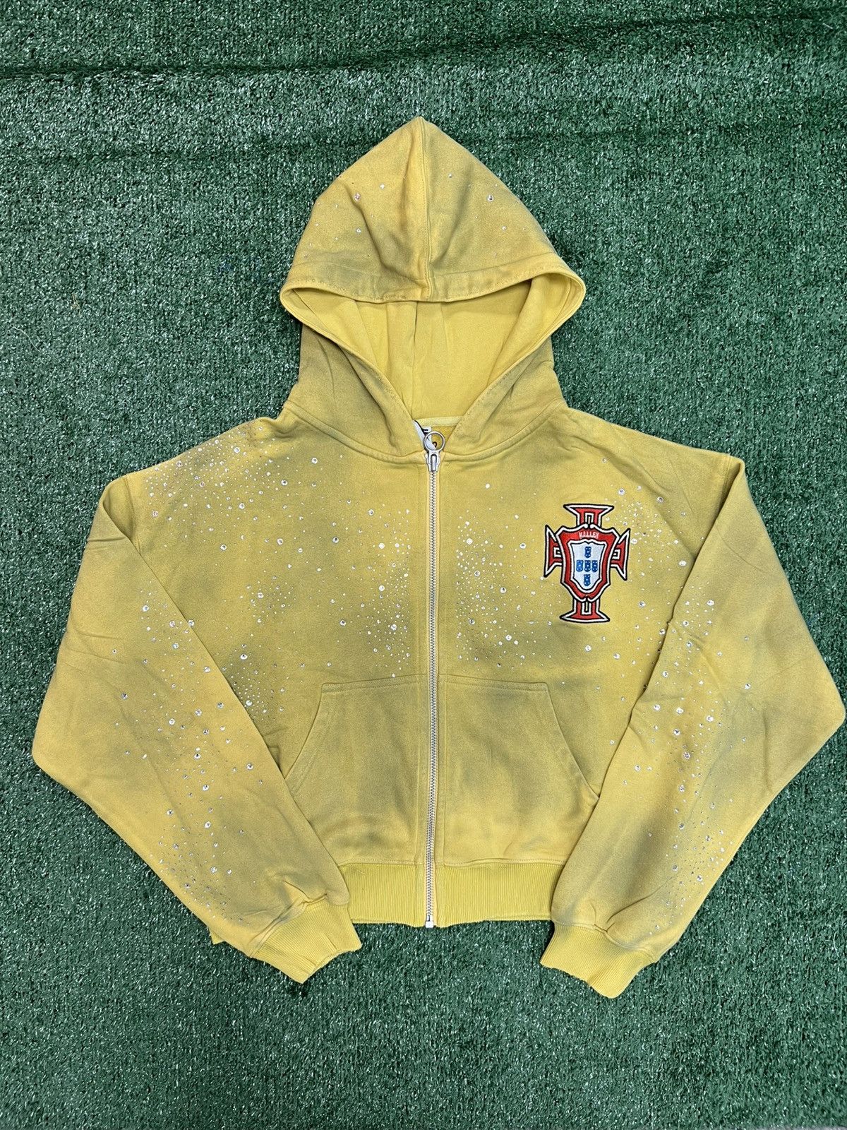 Vale Vale Sun Clustered Zip Up Hoodie Yellow Size US XL / EU 56 / 4 - 1 Thumbnail