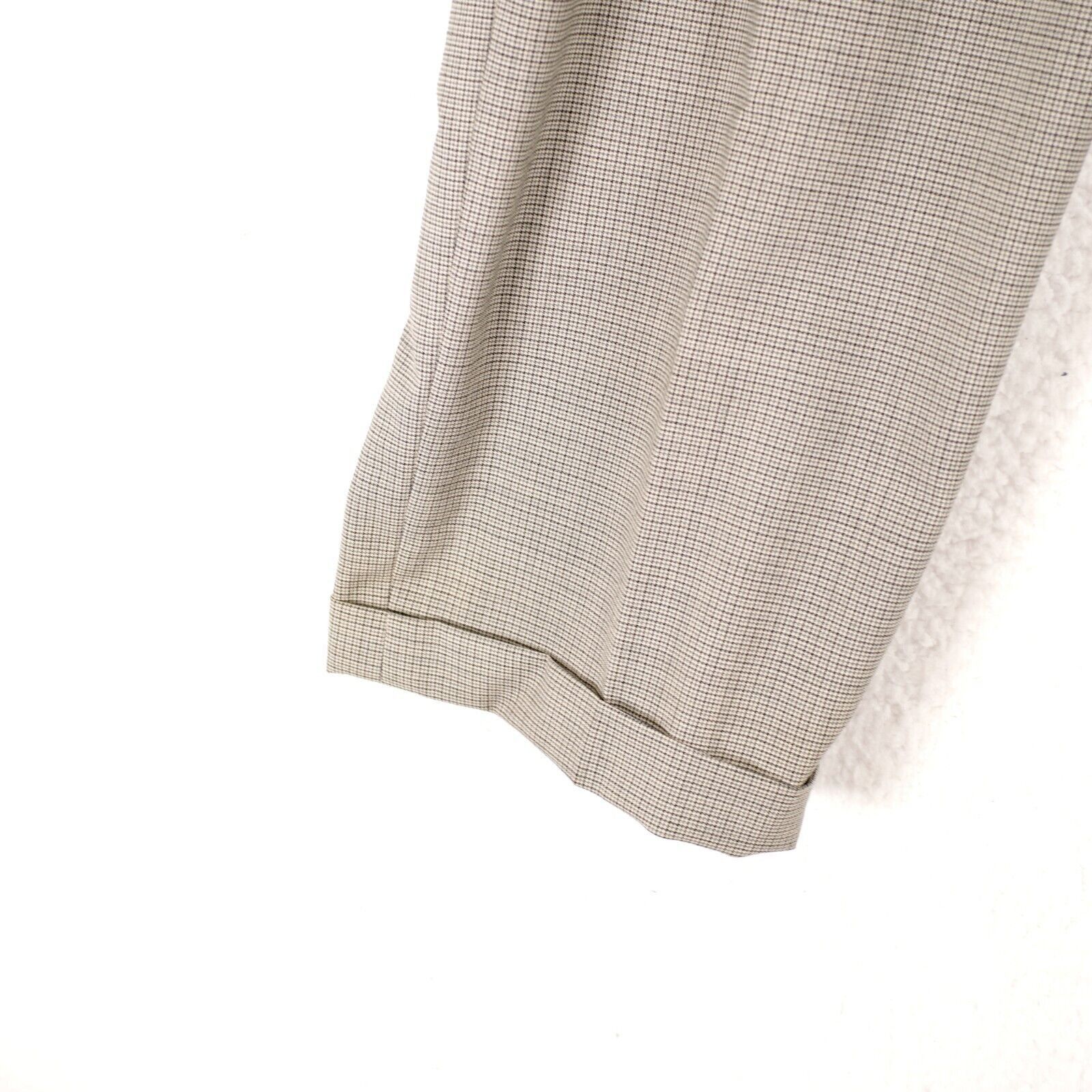 Hart Schaffner Marx Hart Schaffner Marx Wool Dress Pants 45/29 Beige Gray Cream Size 44R - 2 Thumbnail