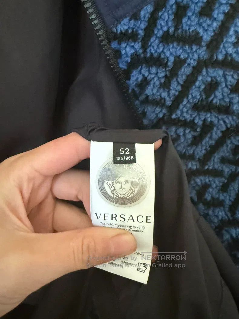 Versace Versace Blue polar fleece jacket Size US XL / EU 56 / 4 - 5 Thumbnail