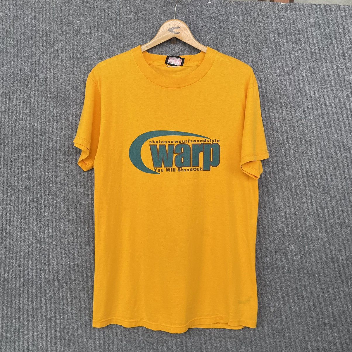Vintage True 1990s Warp Skateboard Skater T Shirt Size US M / EU 48-50 / 2 - 1 Thumbnail