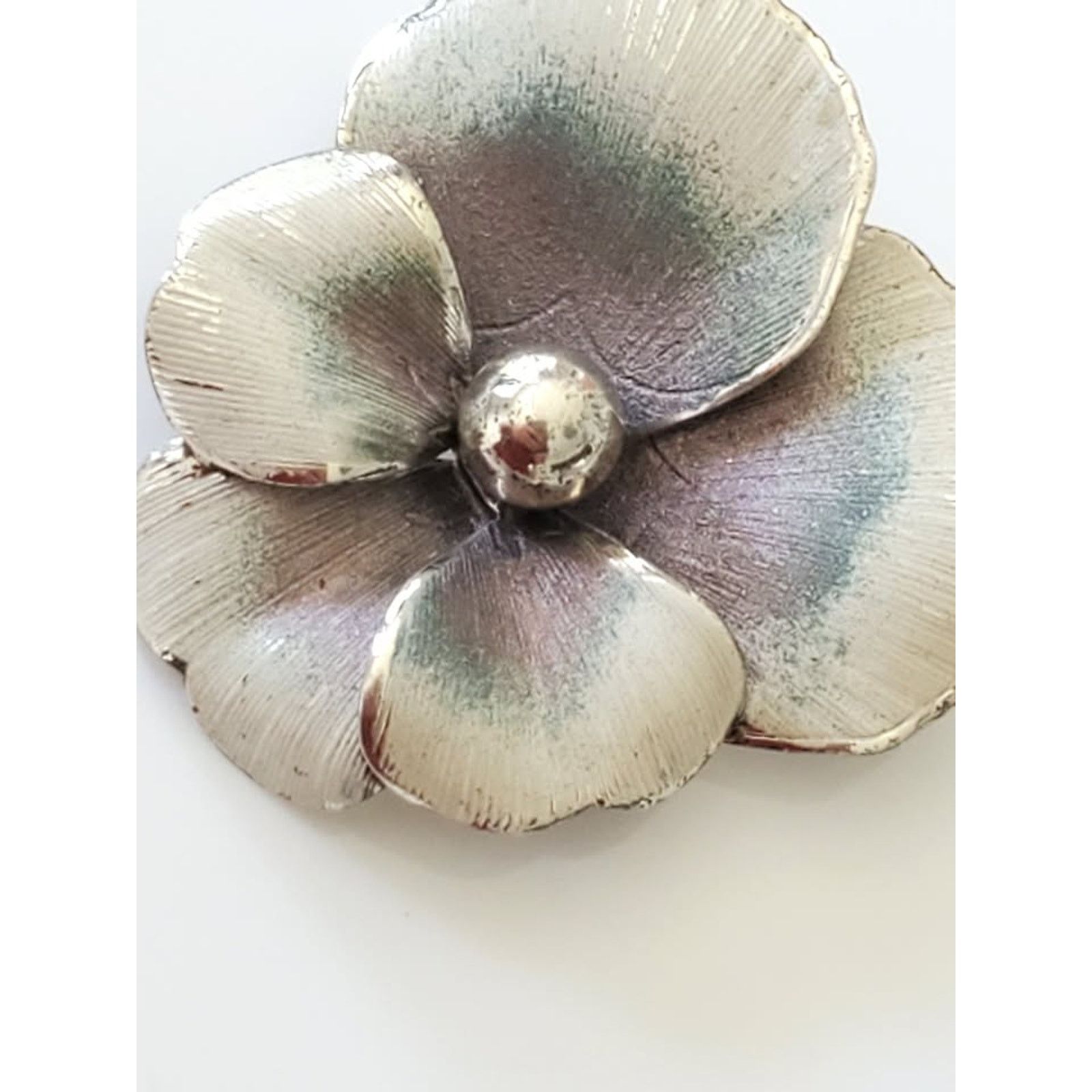 Other Vintage Sterling Silver Pansy Brooch by Danecraft Size ONE SIZE - 2 Thumbnail
