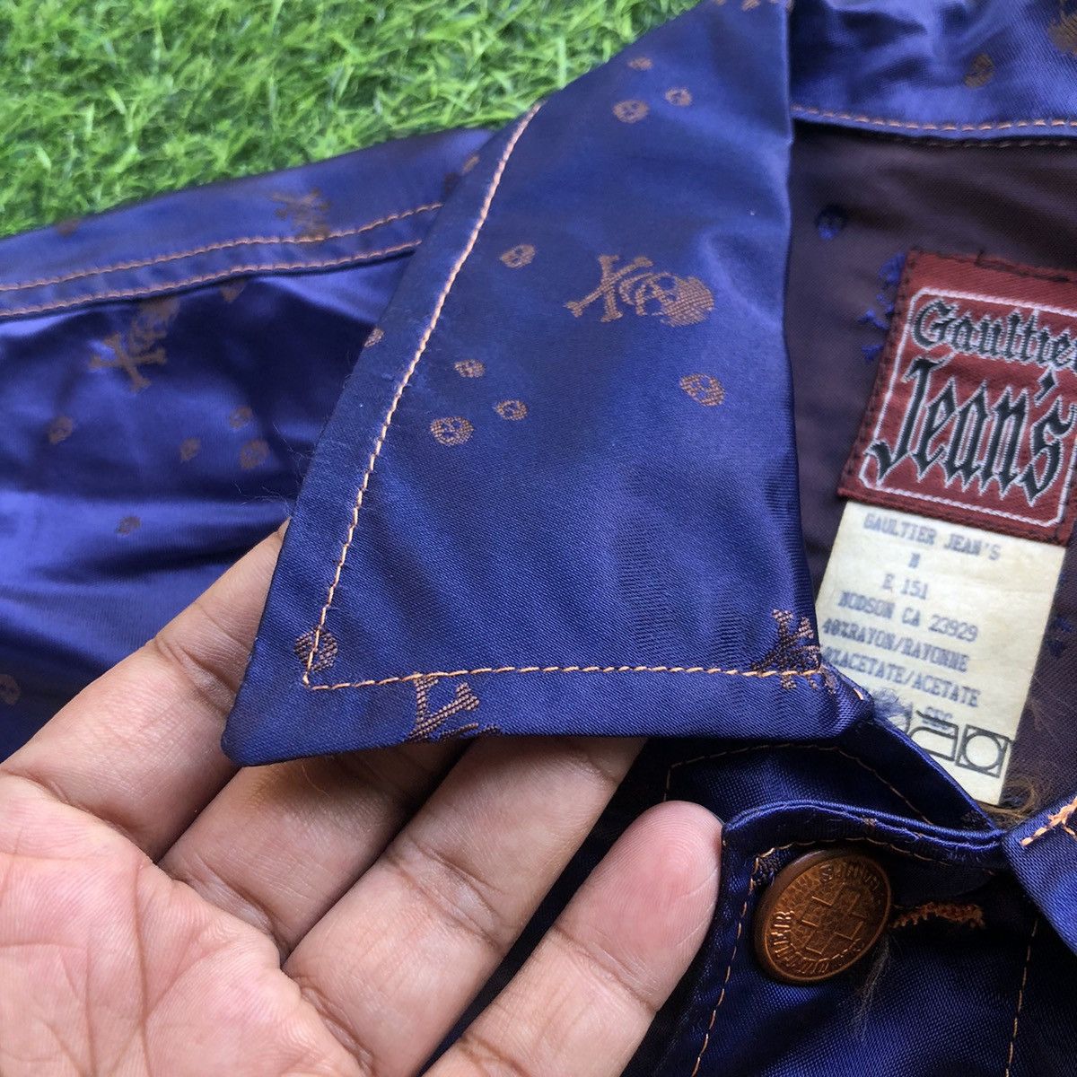 Designer × Jean Paul Gaultier Jean Paul Gaultier Skull Satin Vest Size US M / EU 48-50 / 2 - 6 Thumbnail