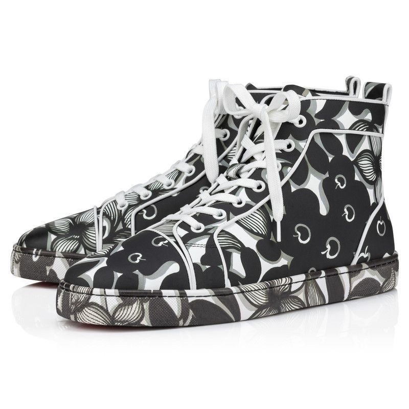 louis orlato floral print black/white