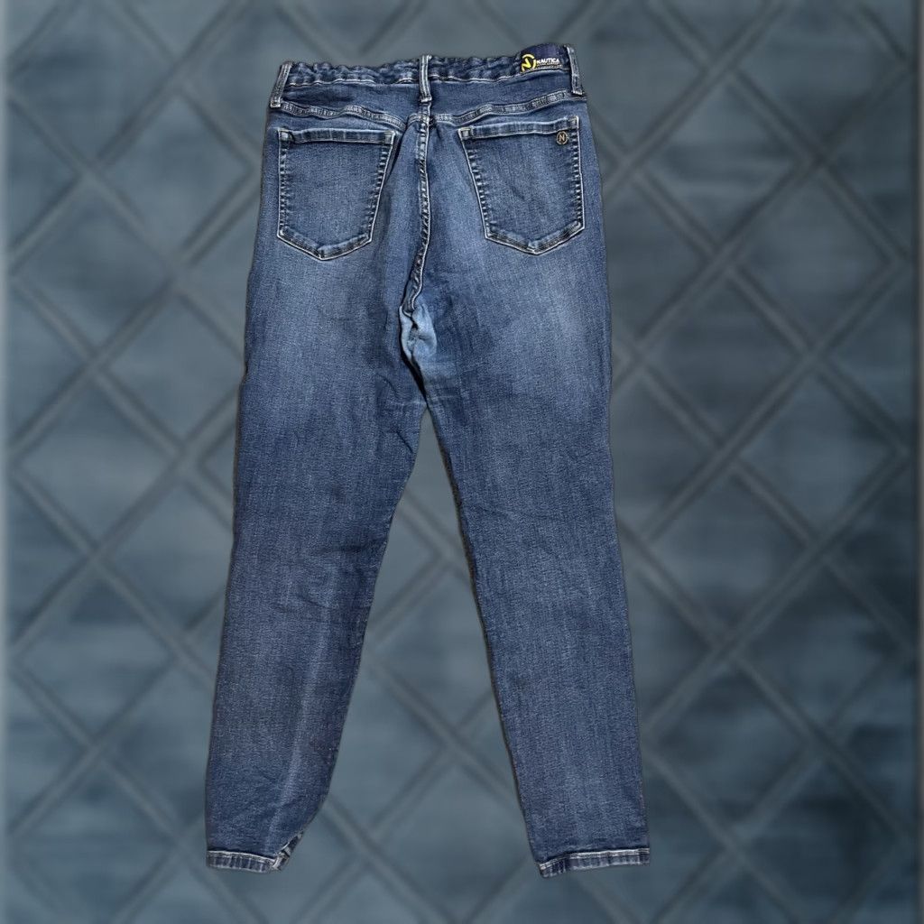 Nautica Nautica Jeans Co. Women’s True Flex Mid-Rise Straight Leg Jeans Size 12 Blue Size 35" - 1 Thumbnail
