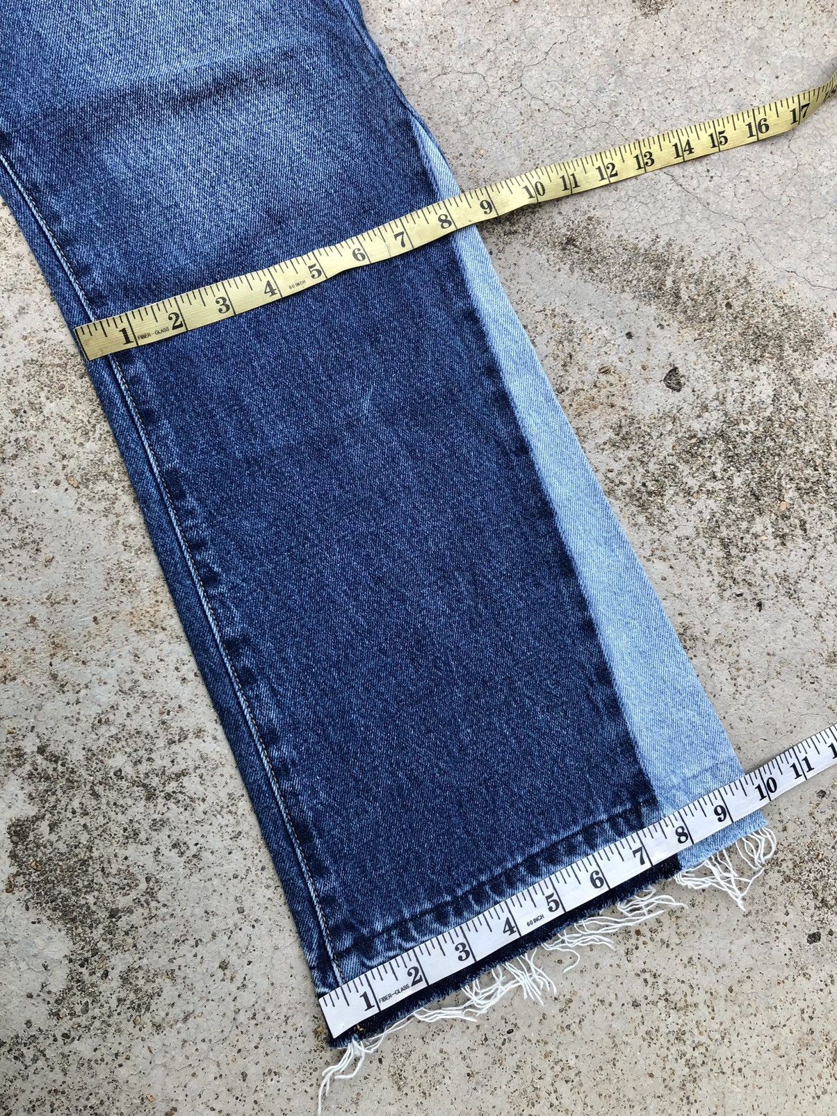 Japanese Brand RECONSTRUCTED FLARE DENIM BY NIKO AND JAPAN Size 28" / US 6 / IT 42 - 7 Thumbnail
