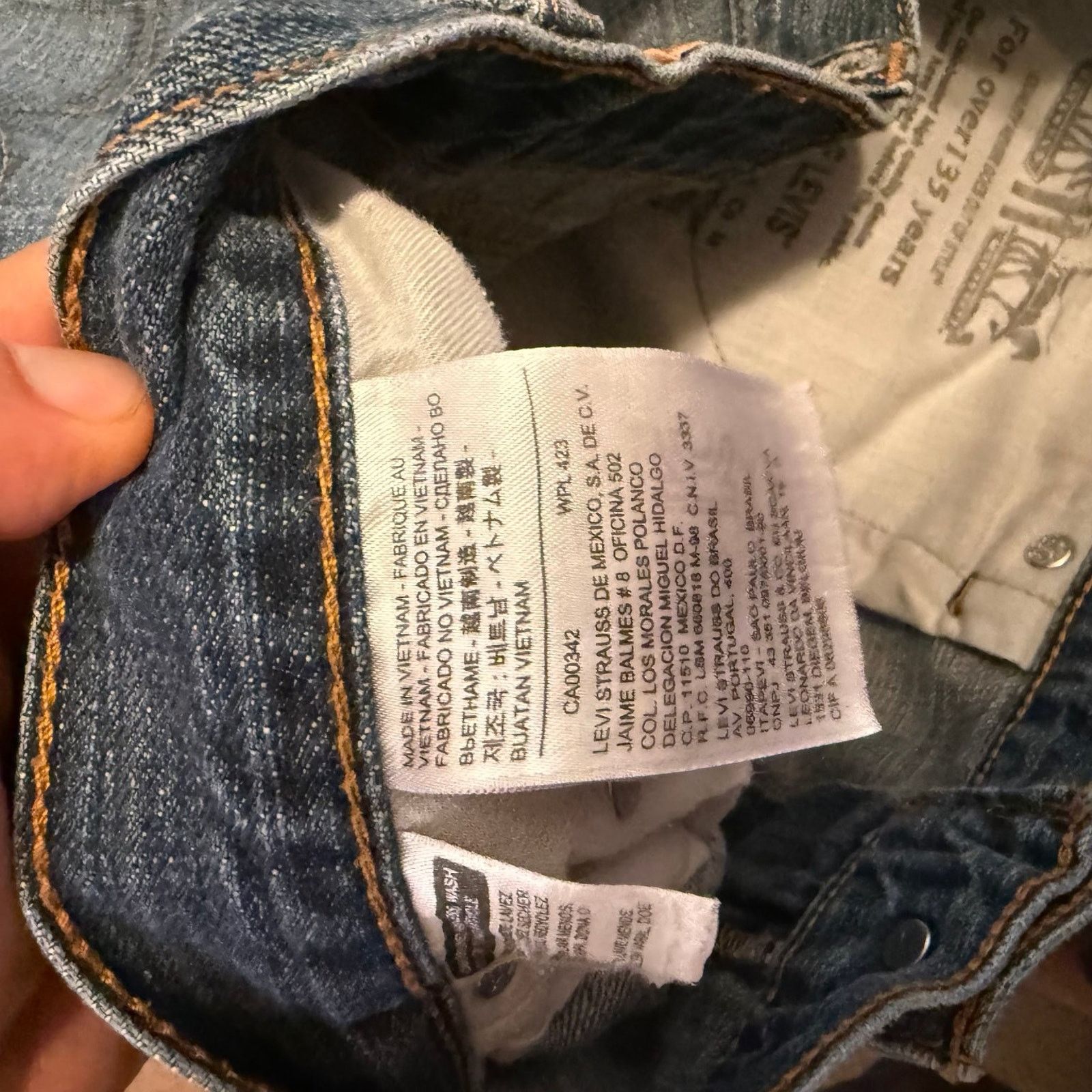 Levi's Levi's 559 Men's Jeans Light Blue Denim Classic Fit 38x30 Size US 38 / EU 54 - 7 Thumbnail