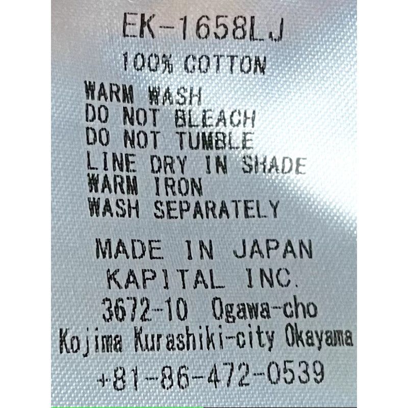 Kapital Kapital 12oz Denim Cactus Coverall (Black Thread ver) Size US M / EU 48-50 / 2 - 10 Thumbnail