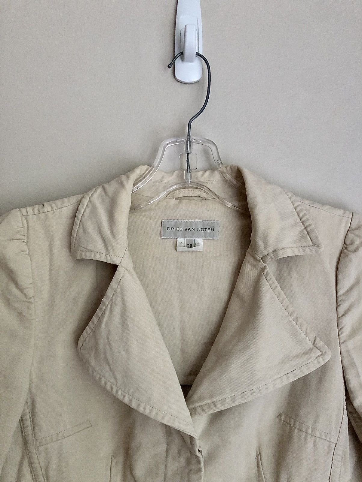 Dries Van Noten Dries Van Noten Vintage Khaki Pleated Safari Jacket Size XS / US 0-2 / IT 36-38 - 10 Thumbnail
