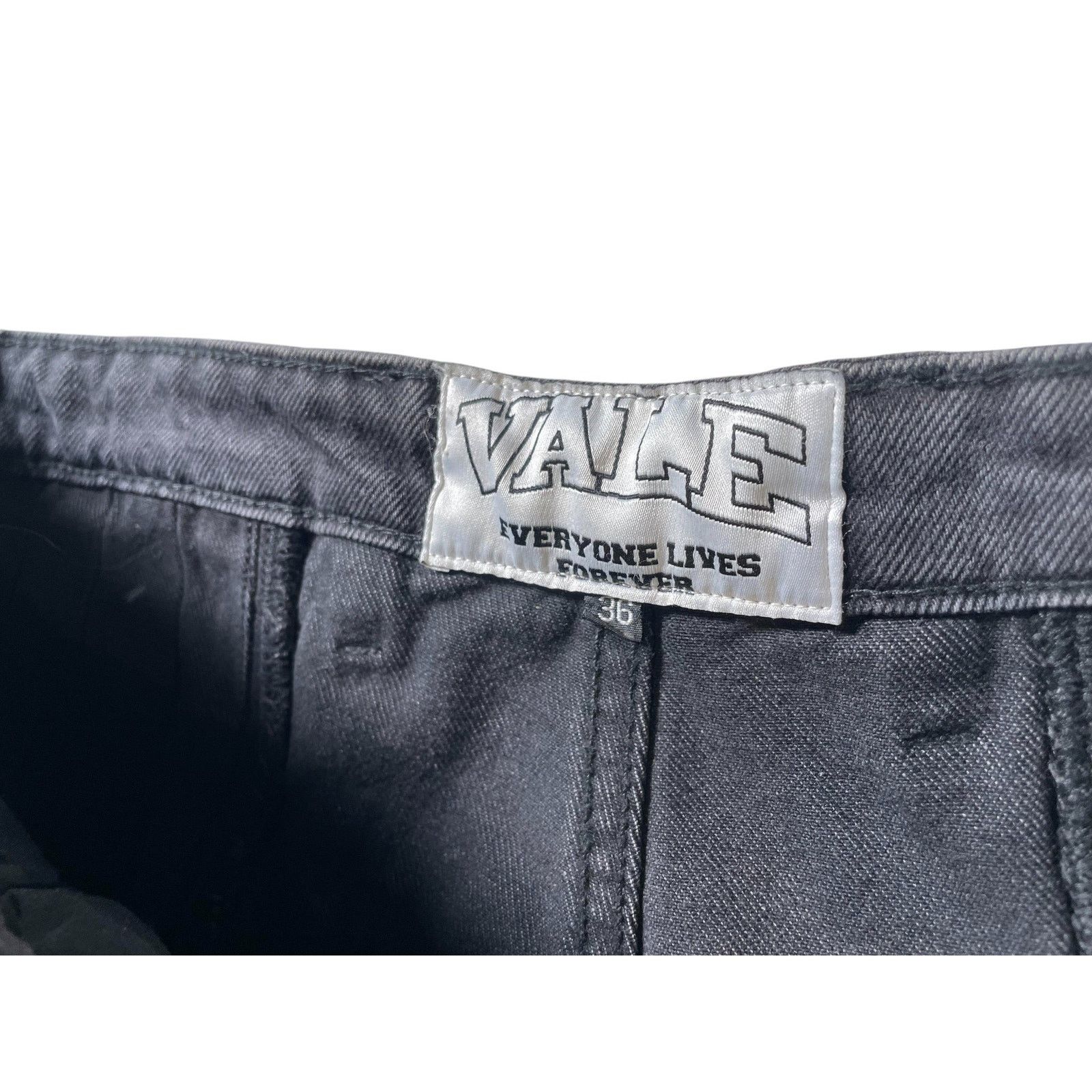 Vale Vale Pleaded Black Jeans Size US 36 / EU 52 - 4 Thumbnail