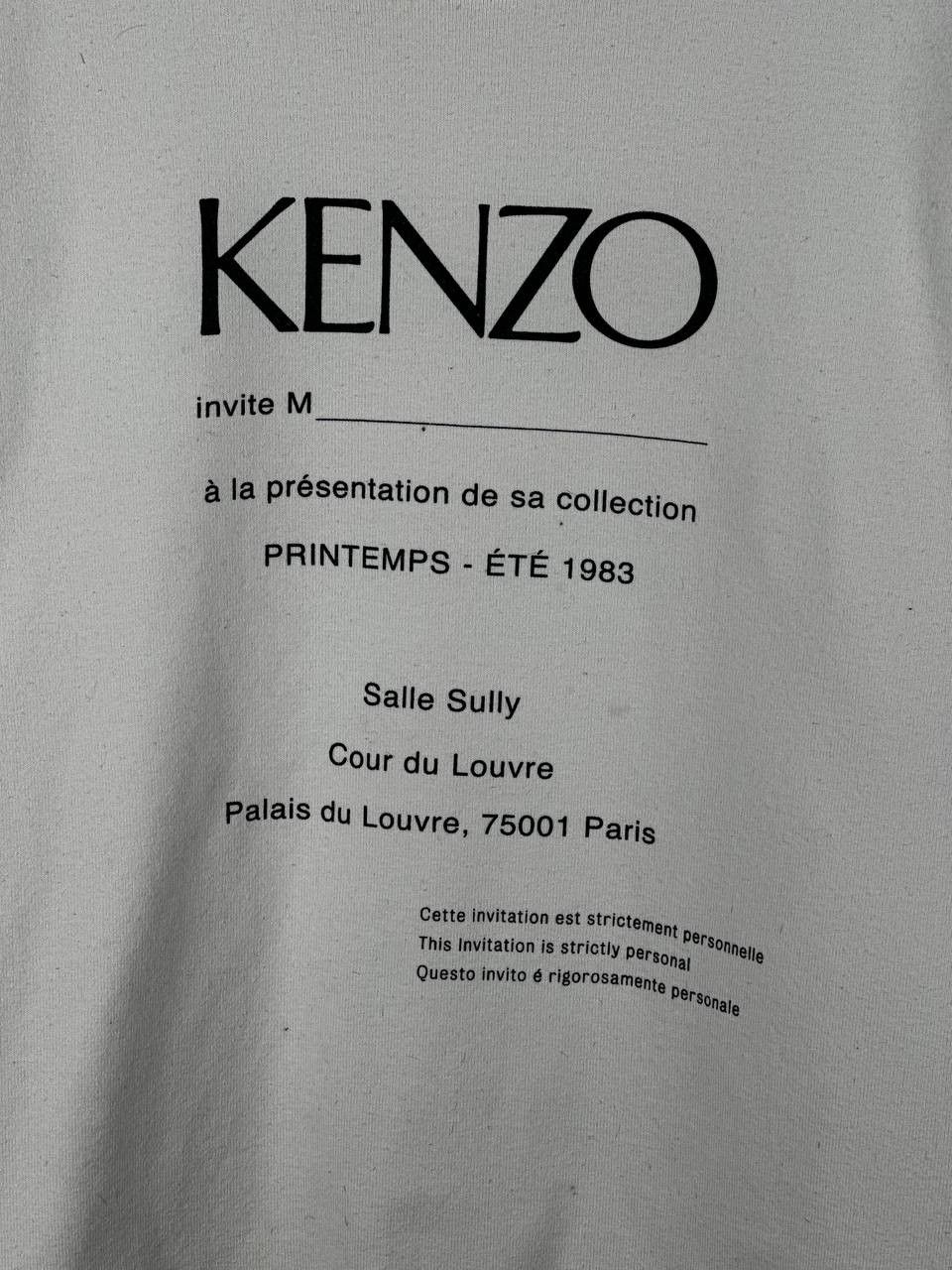 Kenzo Rare Kenzo Luxury Big Logo White Oversized T Shirt Size L / US 10 / IT 46 - 4 Thumbnail
