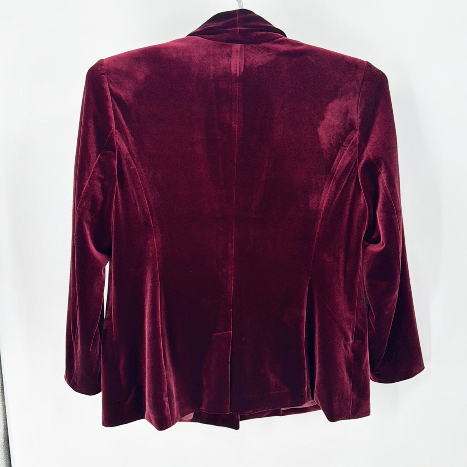 Other International Concepts maroon Velvet Blazer holiday size XXL Size XXL / US 16-18 / IT 52-54 - 2 Thumbnail