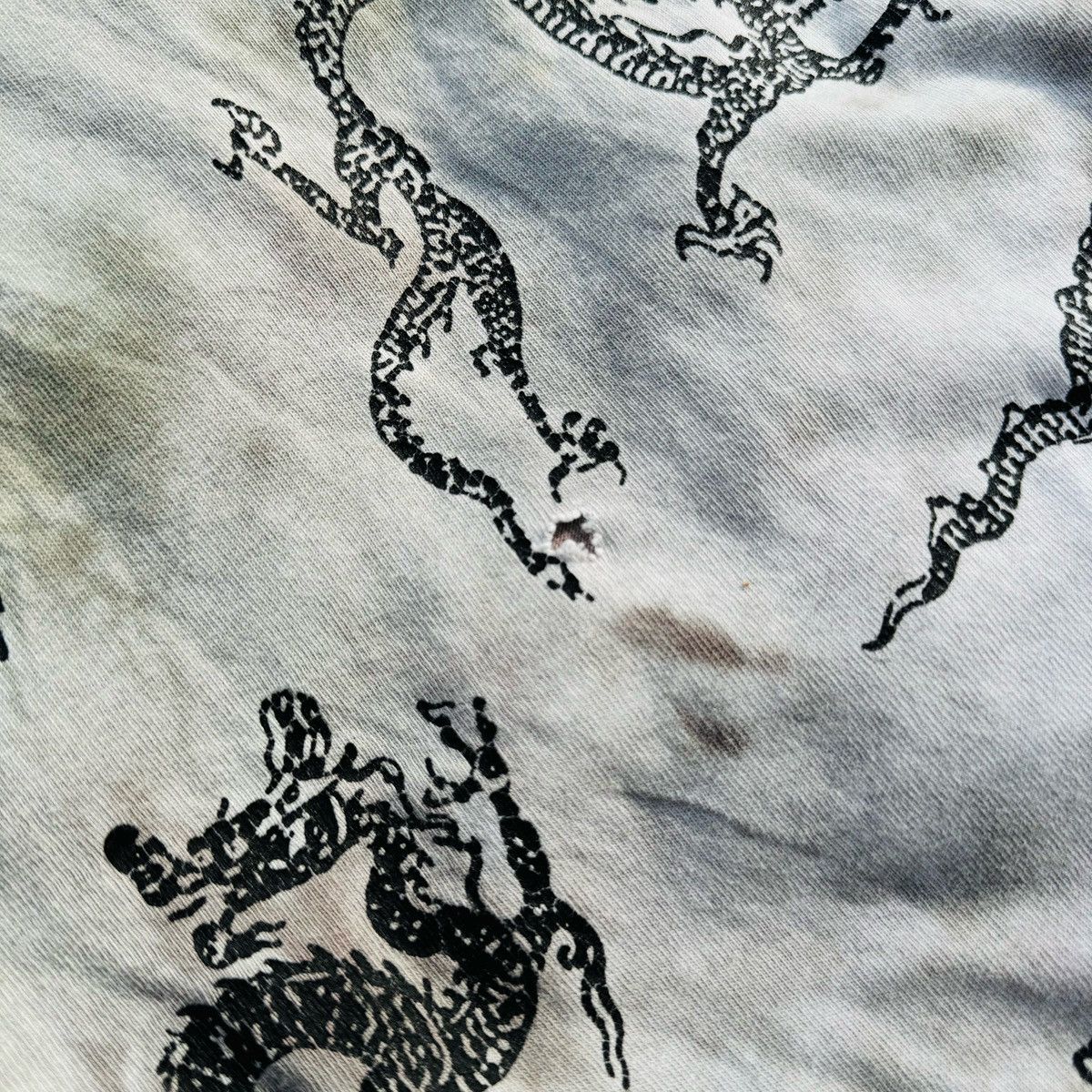 Vintage Vintage 90s Nappy Threads art fullprint dragon tie-dye tees Size US L / EU 52-54 / 3 - 5 Thumbnail