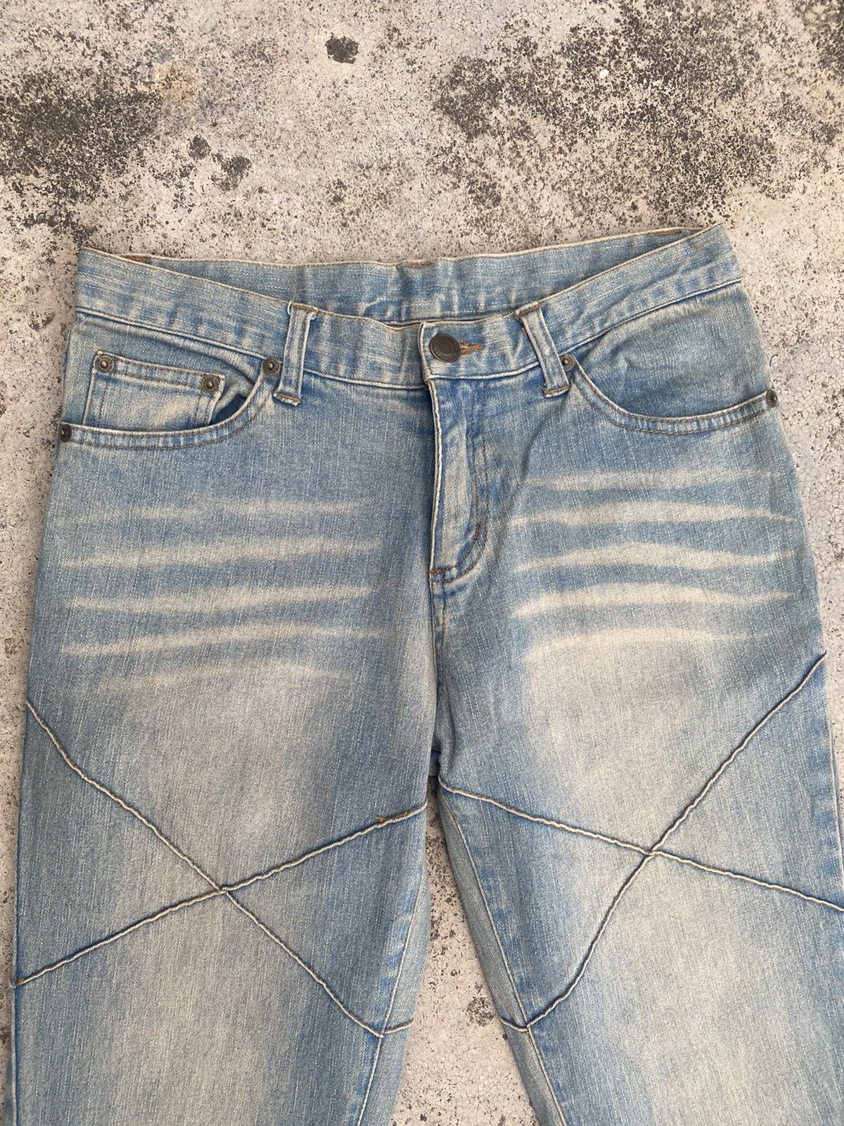 If Six Was Nine × Japanese Brand × Uniqlo Flare Jeans Uniqlo Hagi Mud Clawmark Bootcut Size US 28 / EU 44 - 10 Thumbnail