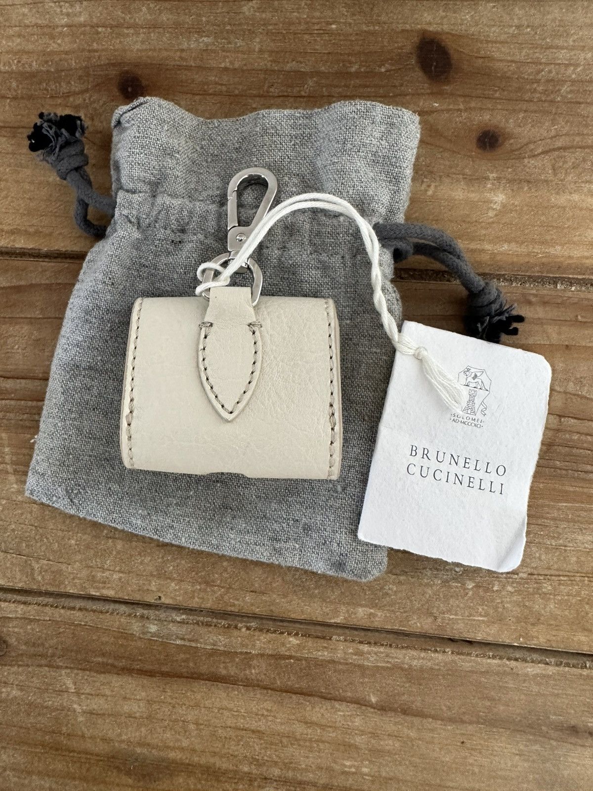 Brunello Cucinelli AirPods leather case Brunello Cucinelli Size ONE SIZE - 3 Thumbnail