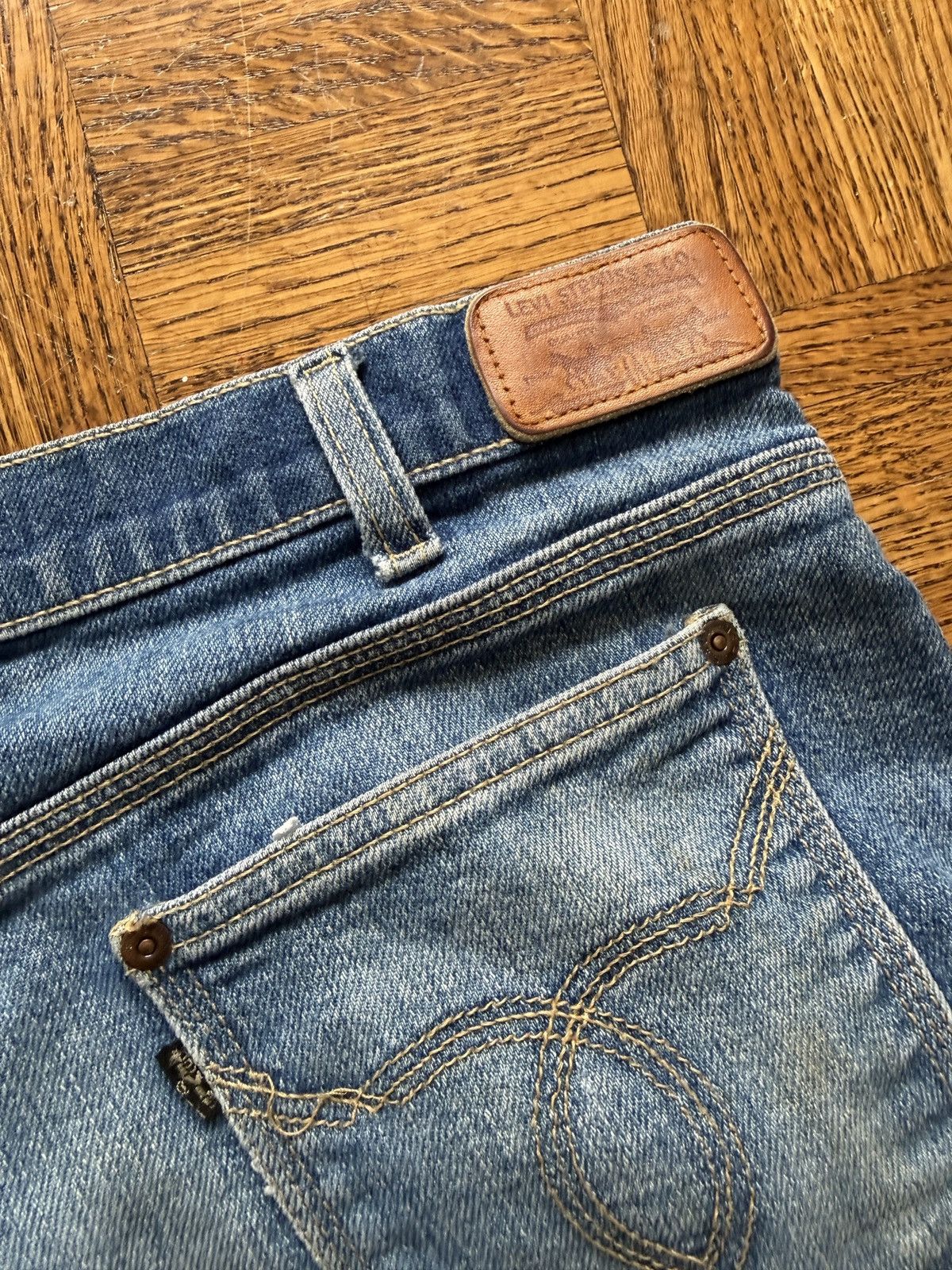 Levi's Vintage 70s Levi's Flared Movin' On Denim Jeans Size US 36 / EU 52 - 4 Thumbnail