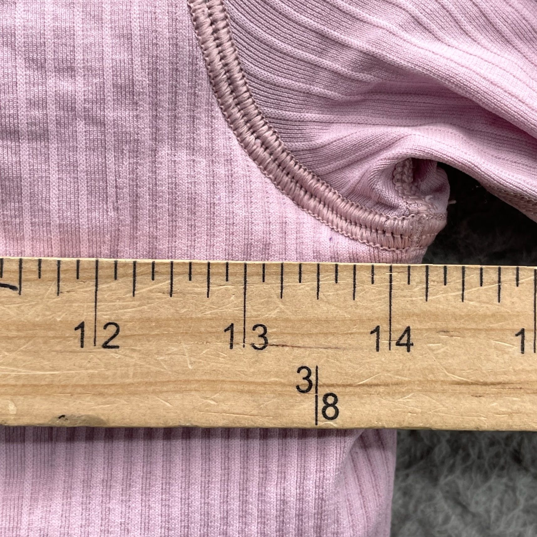 Lululemon Lululemon Crop Women 8 Pink Built in Bra Ribbed Athletic Lined Workout Gorp Size M / US 6-8 / IT 42-44 - 6 Thumbnail