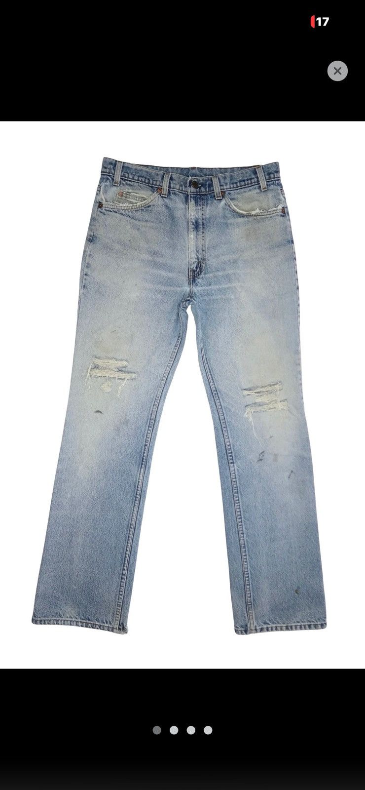 Levi's Vintage Clothing Levi’s 31x29 (Distressed Light Wash) Size US 31 - 1 Thumbnail