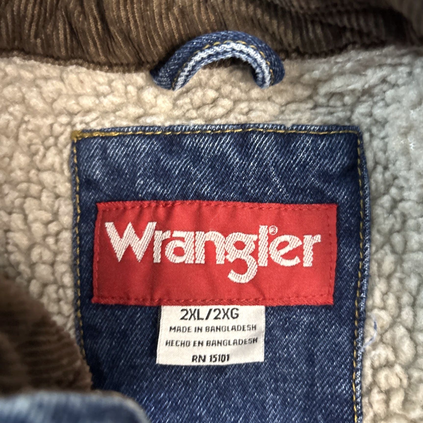 Wrangler VINTAGE Wrangler Denim Jacket Truckers Size US XXL / EU 58 / 5 - 2 Thumbnail