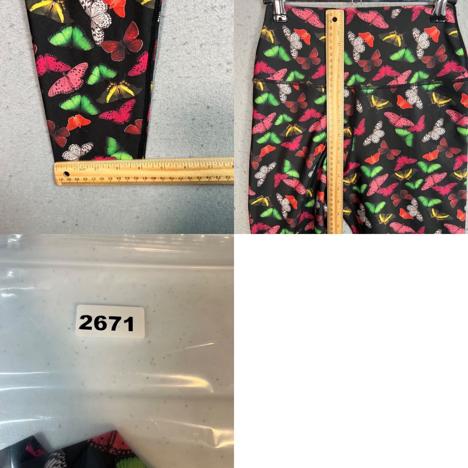 Alice + Olivia Alice & Olivia By Stacey Bendet Medium Butterfly Print High-Waisted Leggings Size 32" / US 10 / IT 46 - 8 Thumbnail