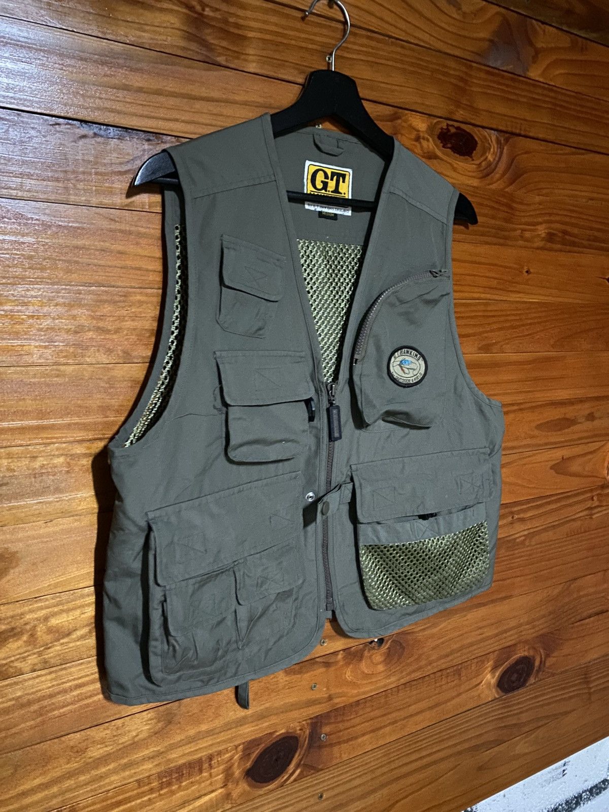 Vintage Vintage G.T. Hawkins Outdoor Fishing Vest Olive Green Safari Size US M / EU 48-50 / 2 - 5 Thumbnail