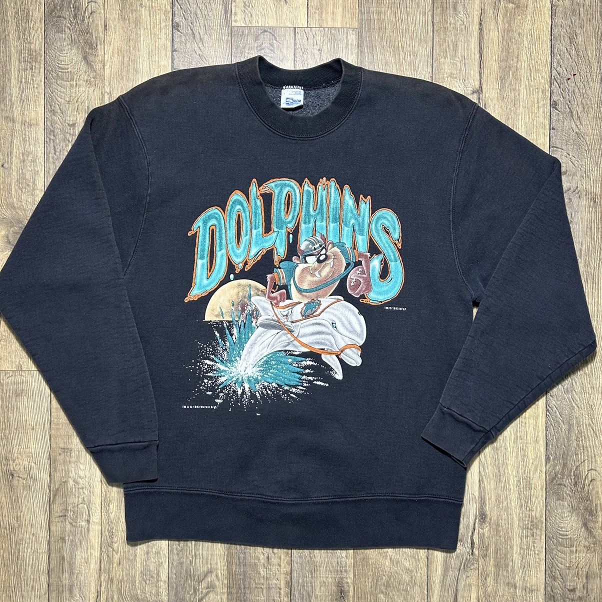 NFL × Vintage Vintage 1993 Miami Dolphins Taz Crewneck Men’s Large 90s Size US L / EU 52-54 / 3 - 1 Thumbnail