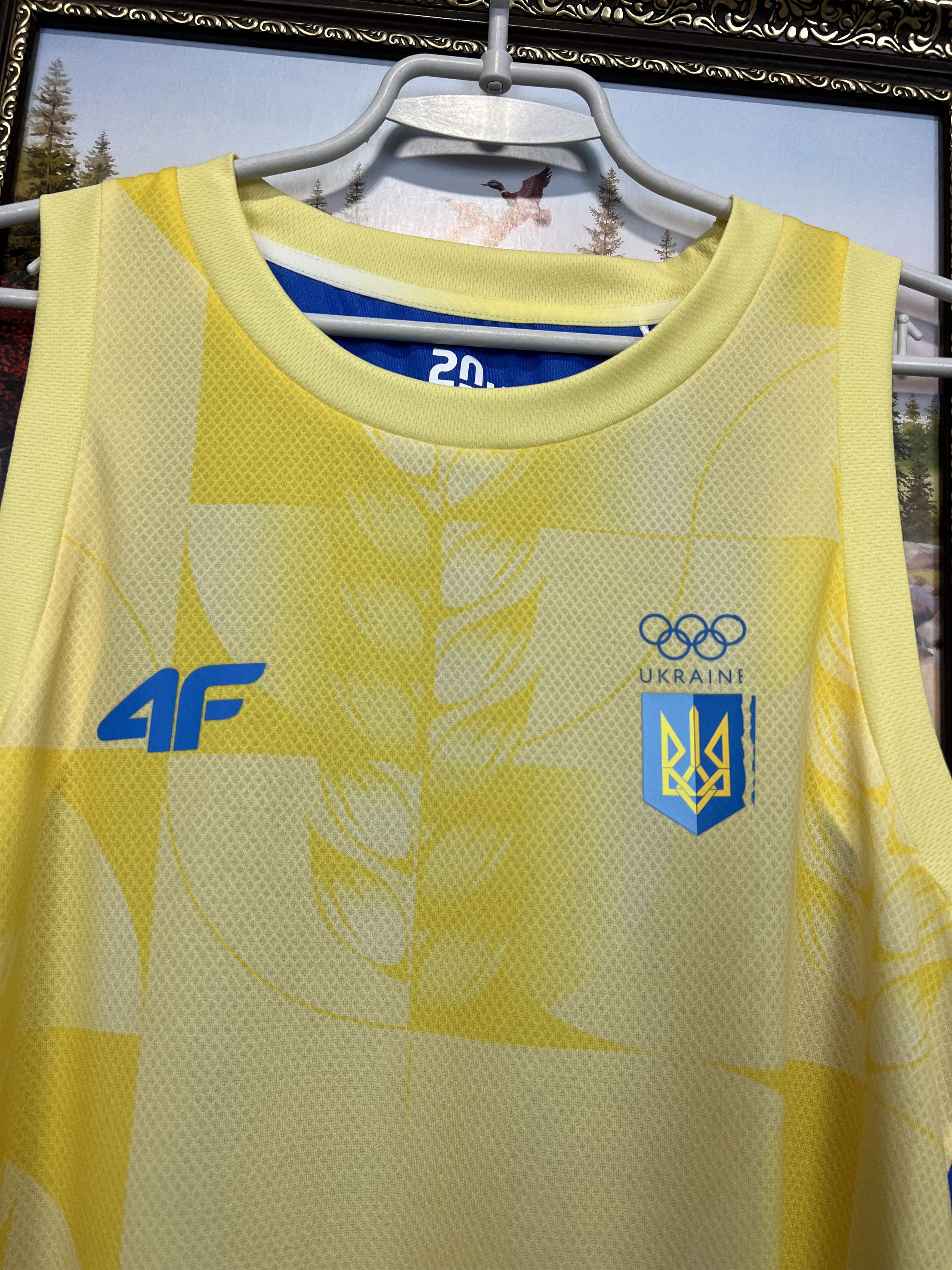 Vintage 4F Ukraine Olympics Train Vest Shirt Sport Jersey Trikot Size US L / EU 52-54 / 3 - 3 Thumbnail