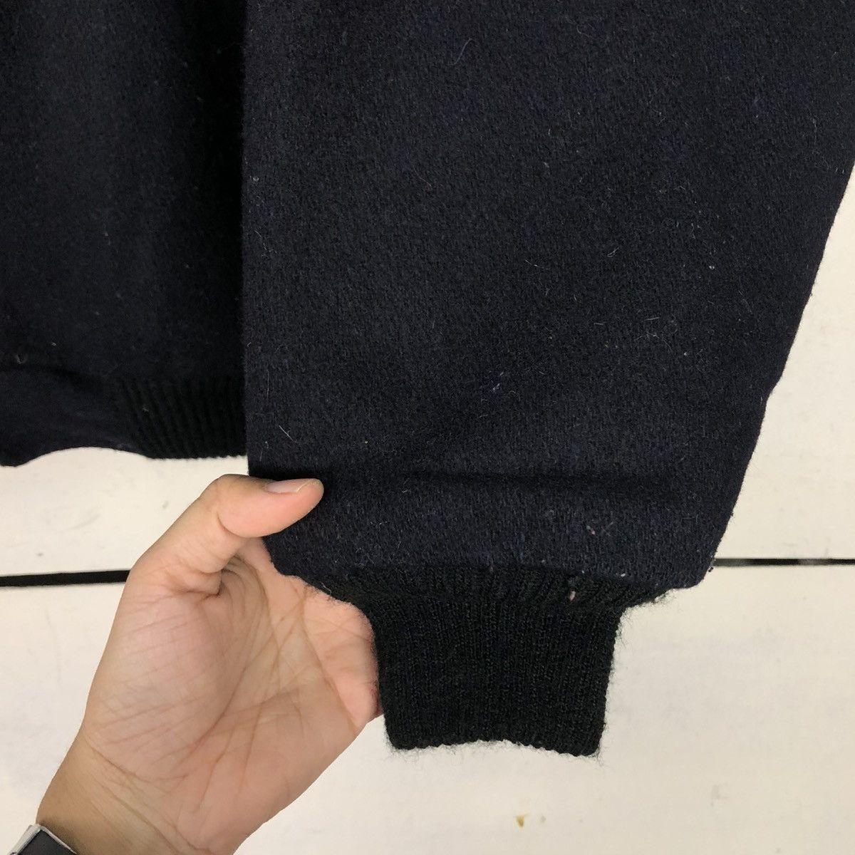 Vintage 🔥VINTAGE REVERSIBLE WOOL BOMBER JACKET MELTON ISSEY MIYAKE Size US M / EU 48-50 / 2 - 20 Thumbnail