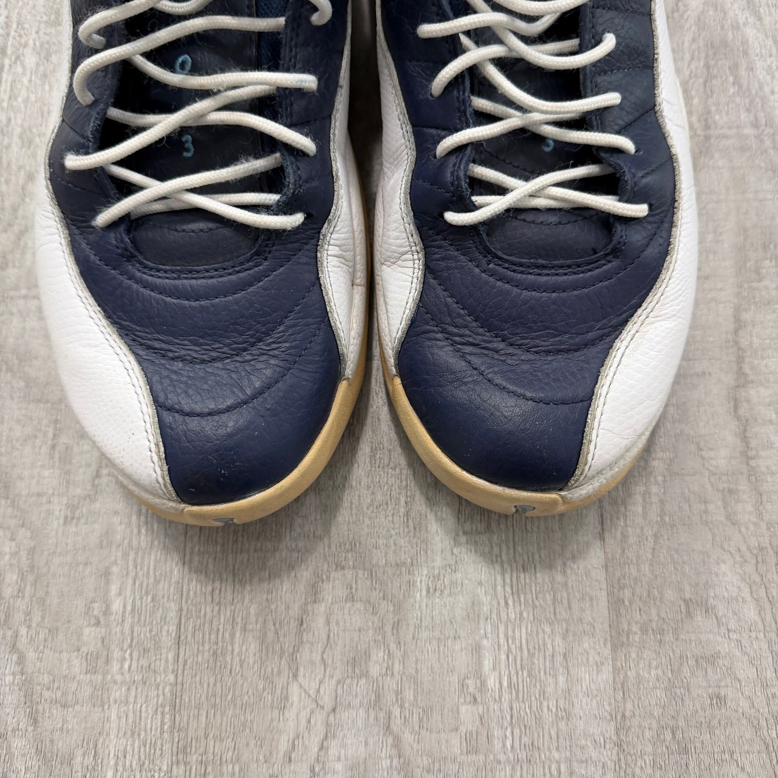 Jordan Brand Nike Air Jordan 12 Retro Obsidian 2012 Men's 13 University Size US 13 / EU 46 - 4 Thumbnail