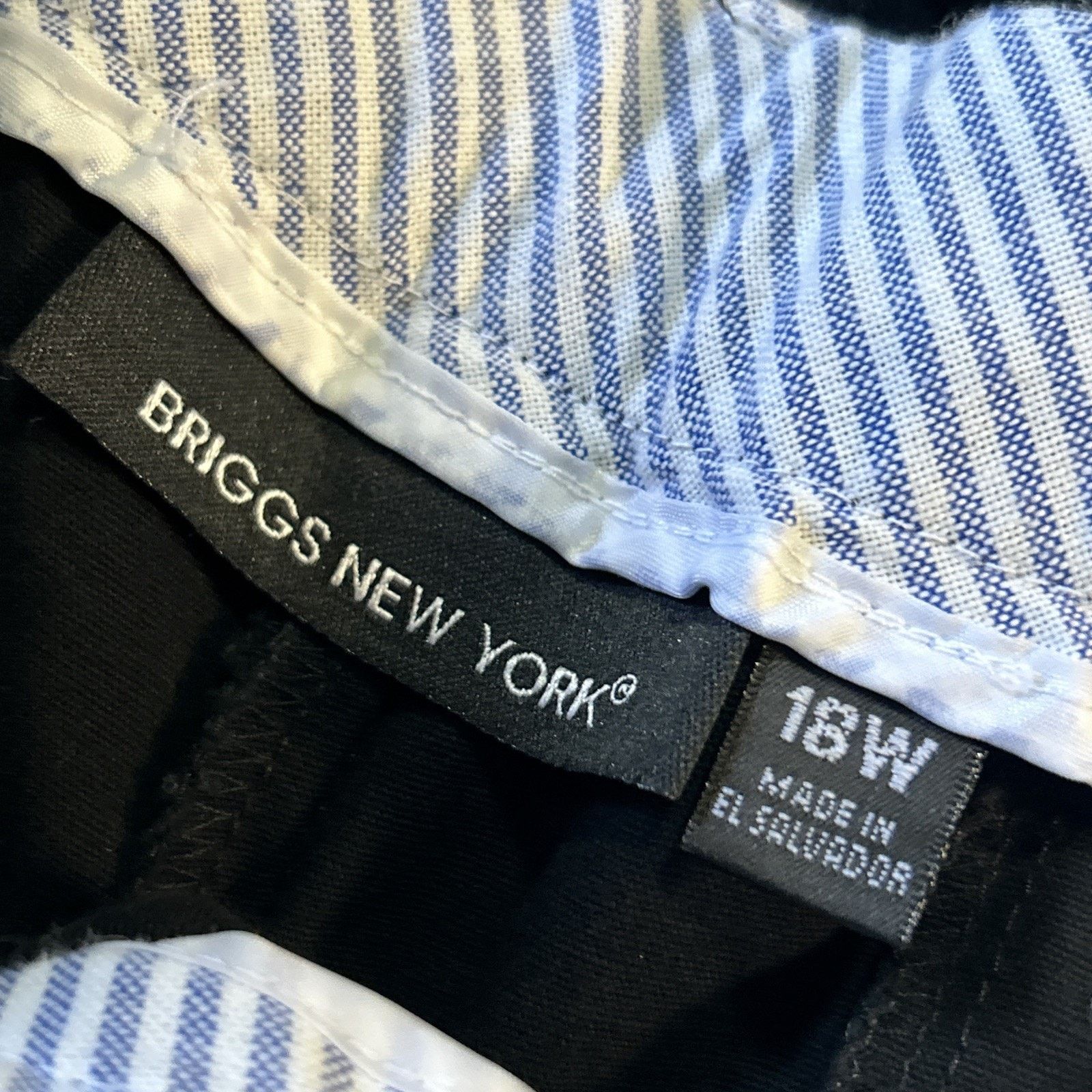 Briggs & Riley Beyond Baggy Pants Womens 18W 37x25 Hamilton Loose Wide Size US 37 - 3 Thumbnail