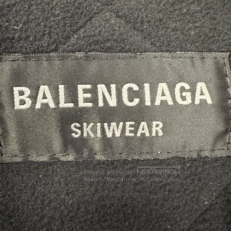 Balenciaga Balenciaga Sleeve Label Logo Faux Fur Jacket Black Size US S / EU 44-46 / 1 - 3 Thumbnail