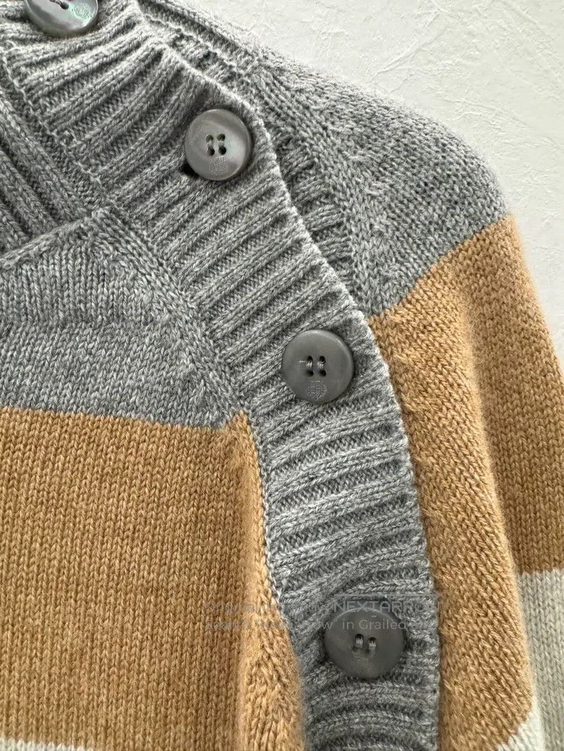 Loro Piana Loro Piana Color-Block Striped Women's Wool Knitted Sweate Size S / US 4 / IT 40 - 4 Thumbnail