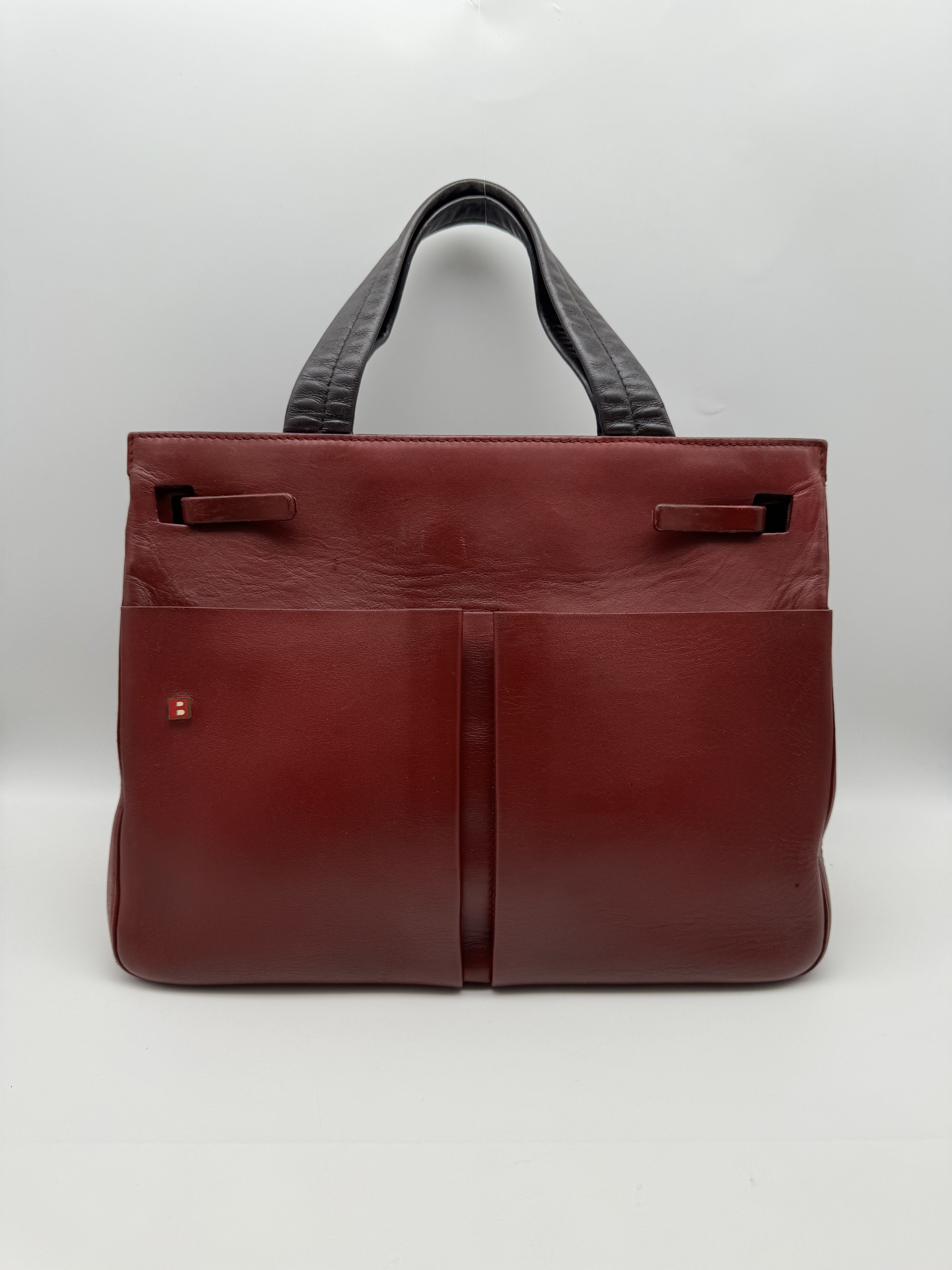 Bally Bally Bordeaux Leather Tote Handbag Size ONE SIZE - 1 Thumbnail