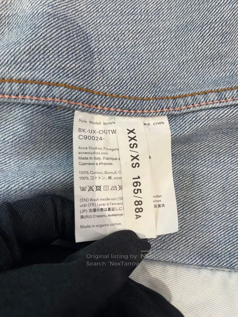 Acne Studios Acne Studios Washed Denim Oversized Denim Jacket Size US XXS / EU 40 - 3 Thumbnail