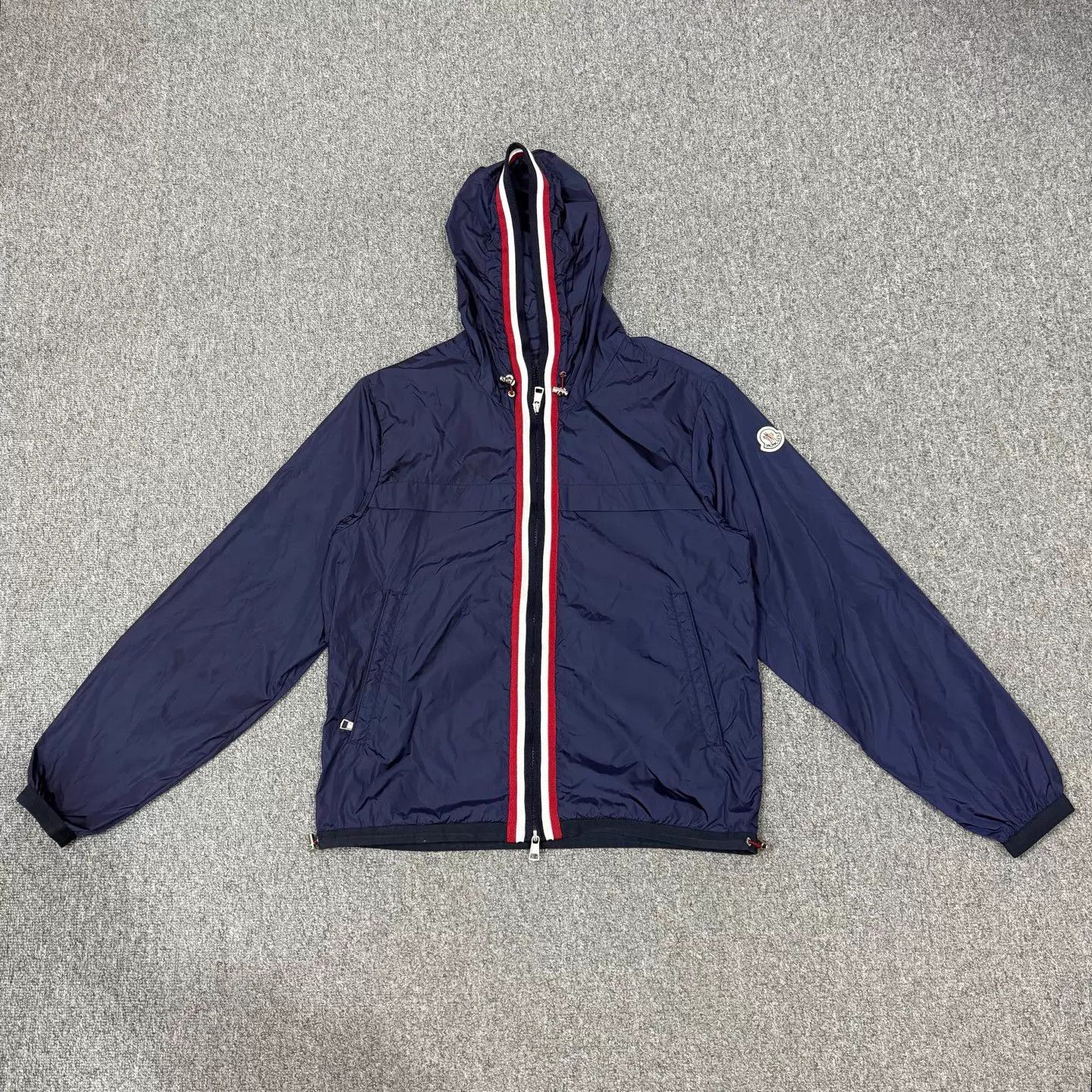 Moncler Moncler Navy Blue Nylon Shell Jacket Size 1 Size US S / EU 44-46 / 1 - 1 Thumbnail