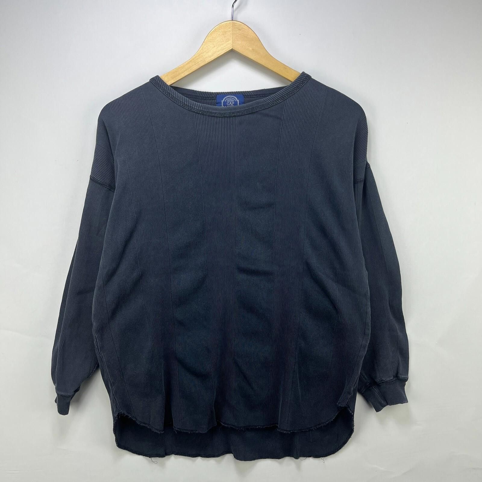Gap Vintage 90s Gap Blank Sun Faded Black Shirt Medium Size US M / EU 48-50 / 2 - 1 Thumbnail