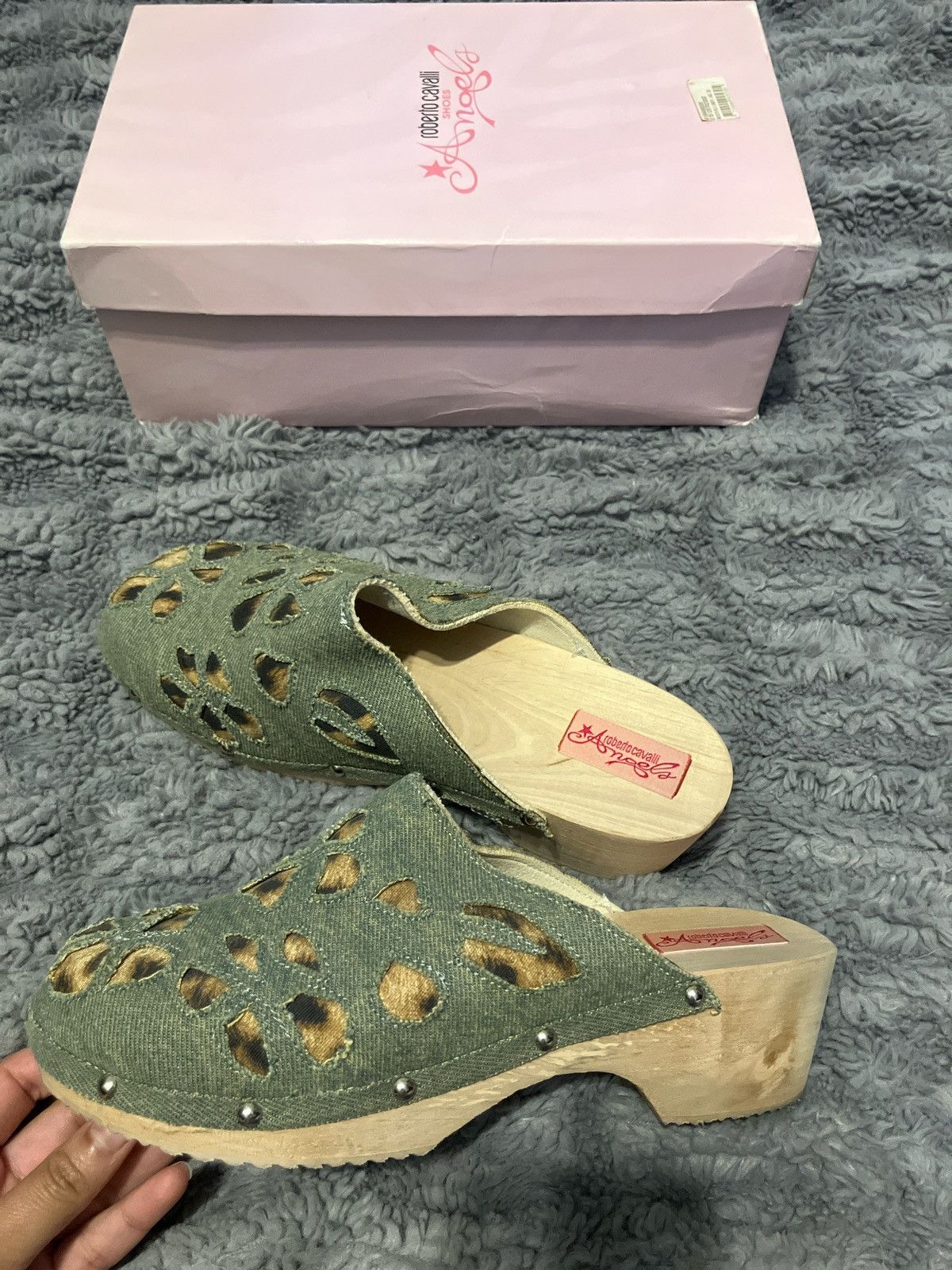 Roberto Cavalli Roberto Cavalli Clogs Size US 8 / IT 38 - 4 Thumbnail