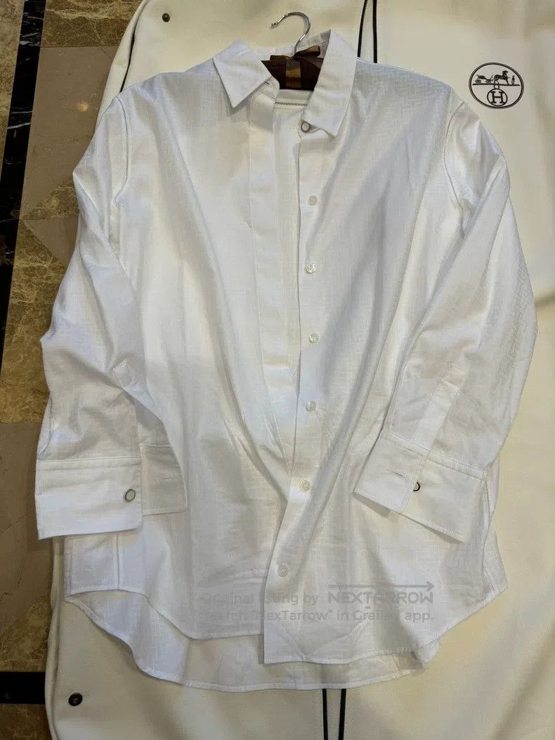 Hermes Hermes Loose-fitting shirt Size XXS / US 00 / IT 34 - 5 Thumbnail