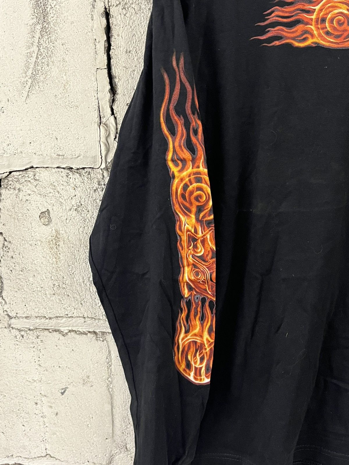 Harley Davidson Y2k harley davidson style flame longsleeve skater grunge Size US L / EU 52-54 / 3 - 5 Thumbnail