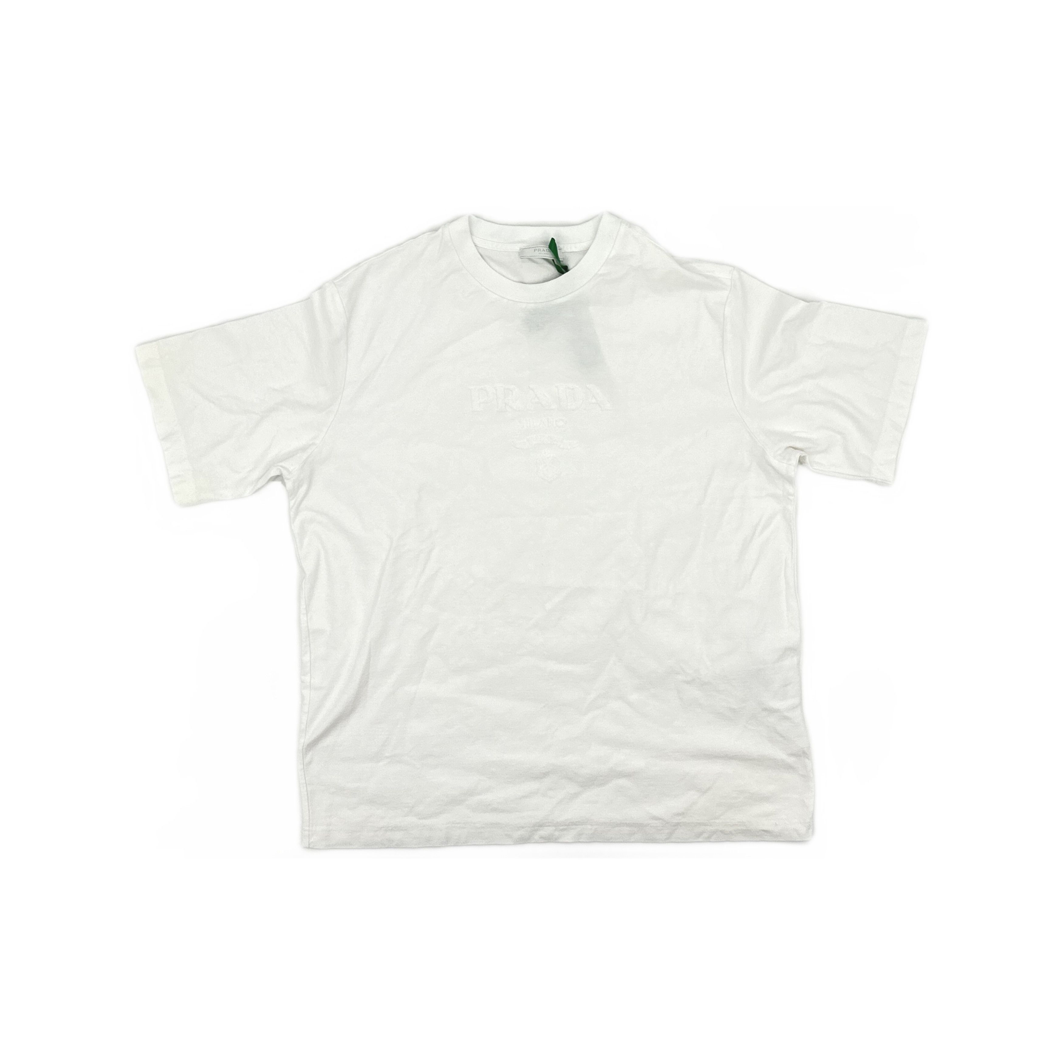 Prada PRADA Embossed Logo T-Shirt Size L Size US L / EU 52-54 / 3 - 1 Thumbnail