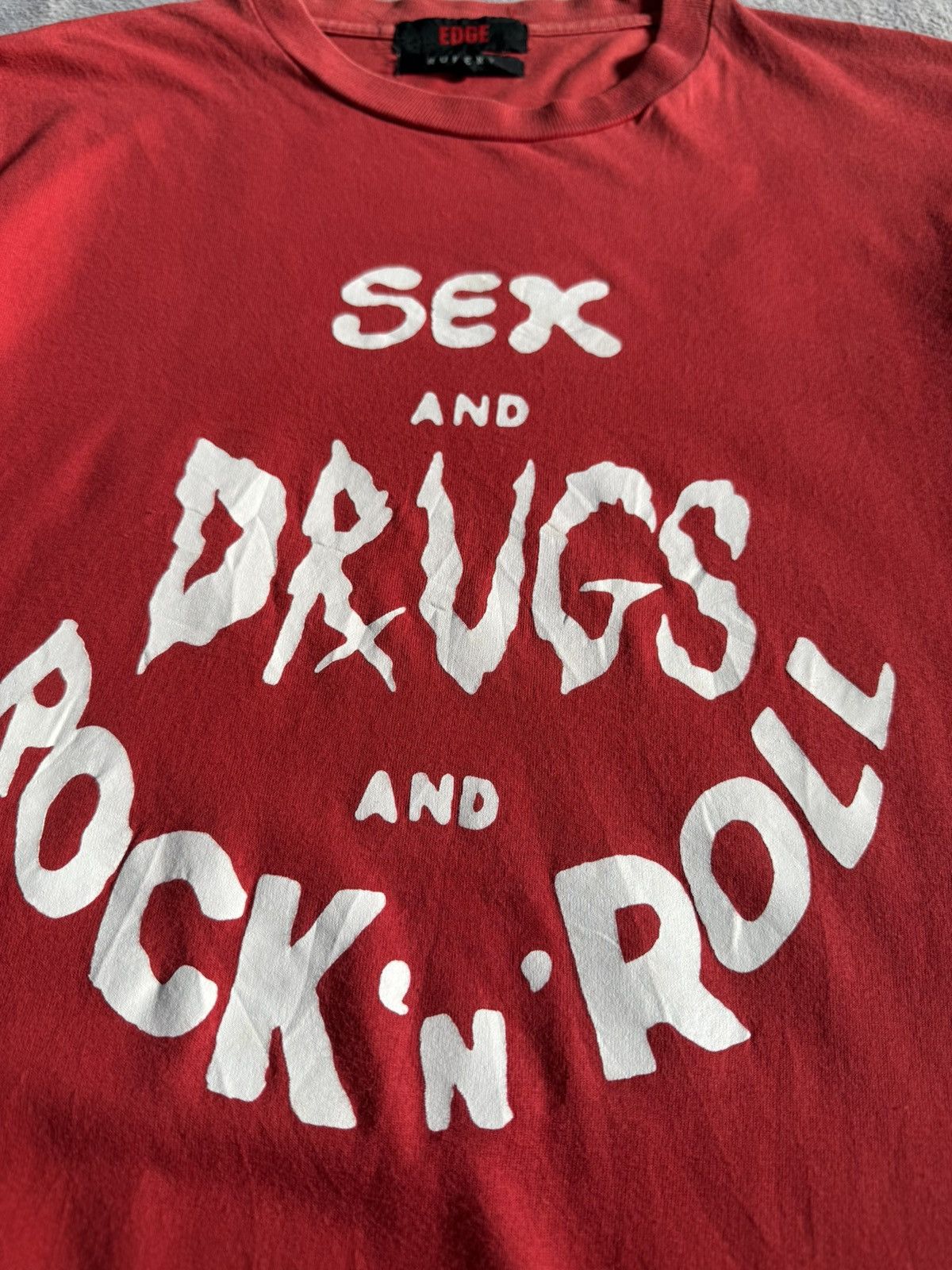 Hysteric Glamour Edge Rupert Japan Sex And Drugs And Rock N Roll Archive Tee Size US M / EU 48-50 / 2 - 4 Thumbnail