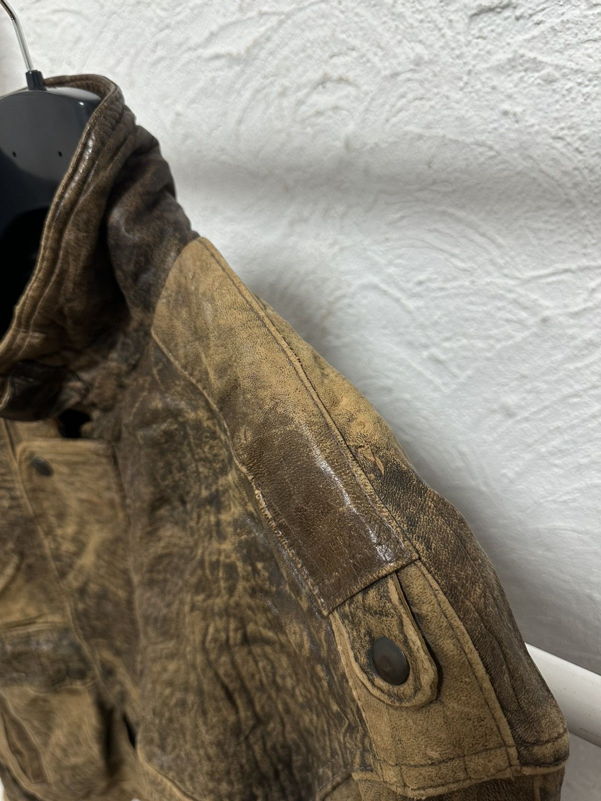 Alpha Industries Avant-Garde Oversized Vintage Leather Jacket L Size Size US L / EU 52-54 / 3 - 6 Thumbnail