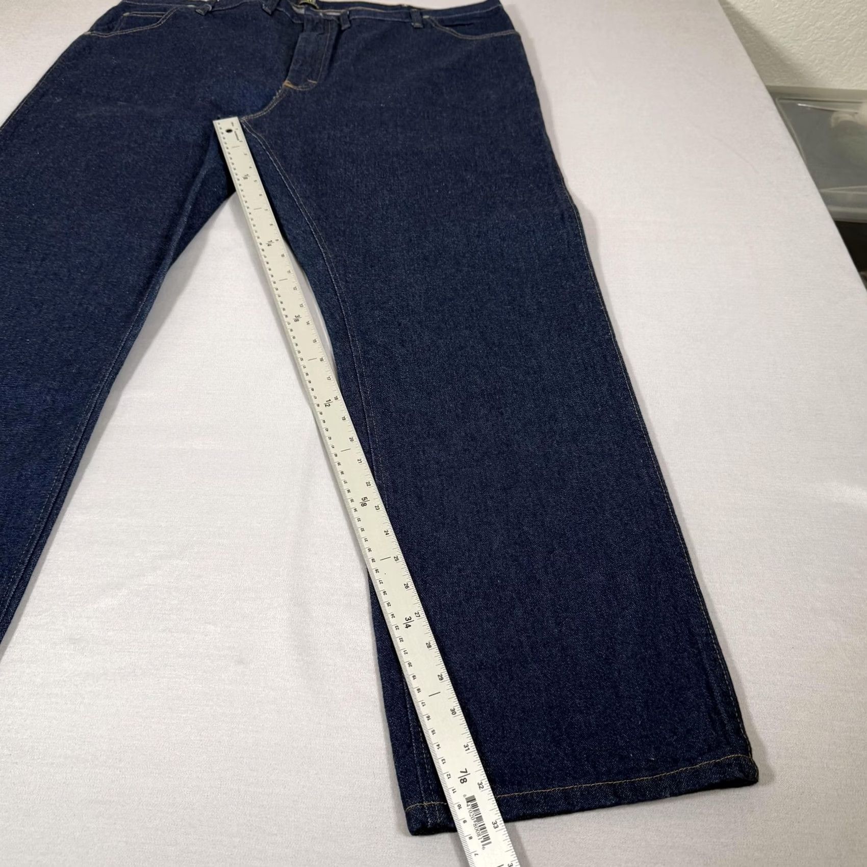 Wrangler Wrangler Jeans Mens 48x32 Blue 47MWZ Straight Fit Denim Pants Western Cowboy Cut Jeans Size US 32 / EU 48 - 3 Thumbnail