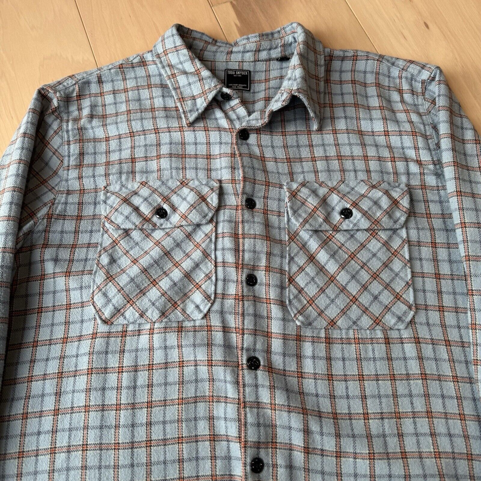 Todd Snyder Todd Snyder Shirt XL Blue Multicolor Casual Button Up Size US XL / EU 56 / 4 - 3 Thumbnail