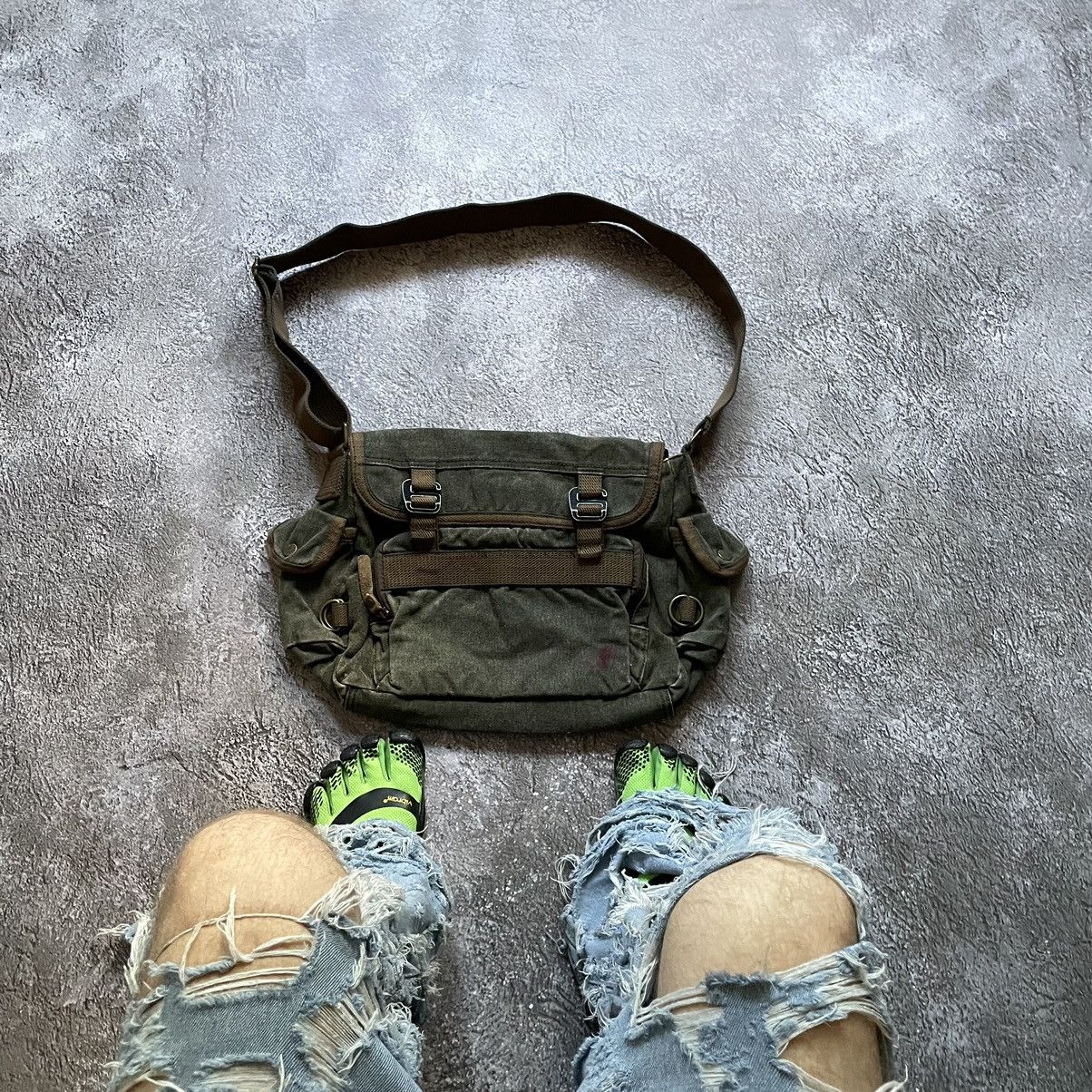 Vintage Vintage 90s Military Nylon Shoulder Bag Olive Drab Swag OS Size ONE SIZE - 1 Thumbnail